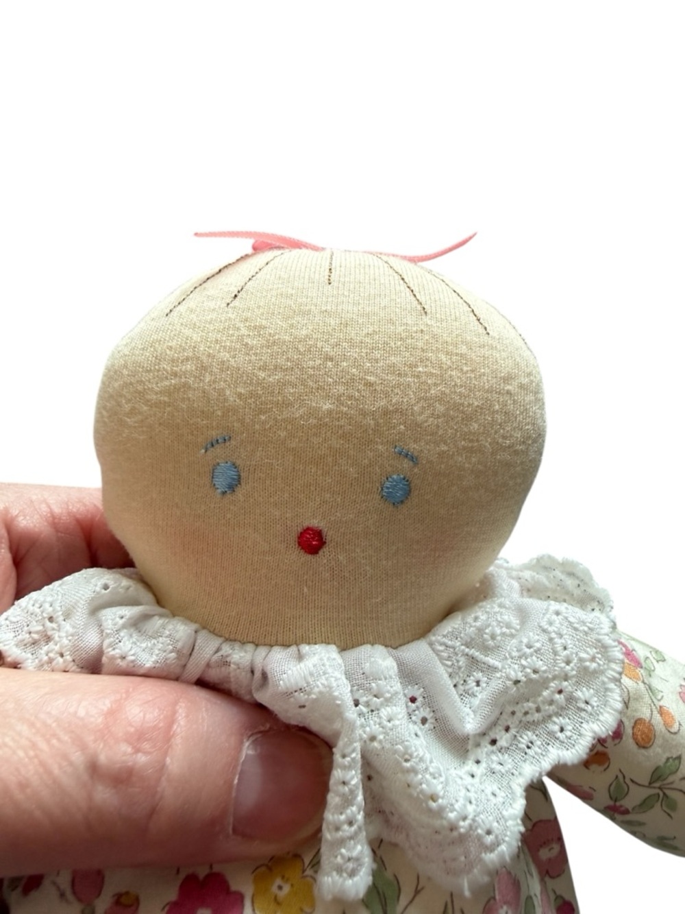 Floral Soft Doll - Pink Floral Comfort Toy - Picture 3 of 7